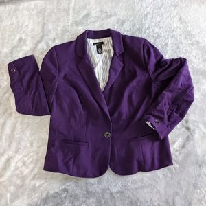 Lane Bryant purple blazer